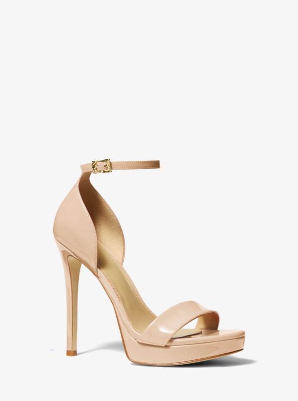Damske Sandále Michael Kors Jordyn Patent Leather Platform Svetlo Ruzove - Topanky Michael Kors Akcia | YQEXG-5038